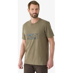 T-Shirt 100 Baumwolle Wildlife armeebraun|rauchschwarz 3XL