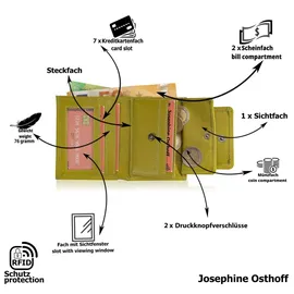 Josephine Osthoff Handtaschen-Manufaktur Josephine Osthoff Geldbörse unisex Portemonnaie limone