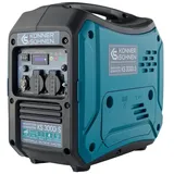 Könner & Söhnen Stromerzeuger KS 3000i S, (Silent Inverter Stromerzeuger 3.3kW mit reiner Sinuswelle, 1-tlg., 3300W Peak, nur 22.5kg, superleise 68dB, 4L Tank, Eco-Modus), Reine Sinuswelle, 2x 230V Steckdosen, LED-Display, Kompakt