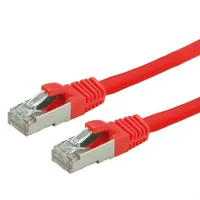 VALUE Patchkabel Kat.6 (Class E) S/FTP (PiMF), LSOH, rot, 2 m