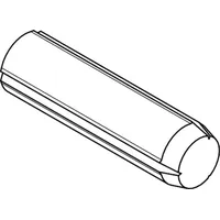 Industrial Quality Supplies ISO 8740 Zylinderkerbstift, Edelstahl A1 6x10