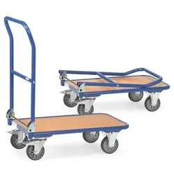 Klappwagen KW 11, Ladefläche Holzwerkstoff, Tragkraft 250kg - blau