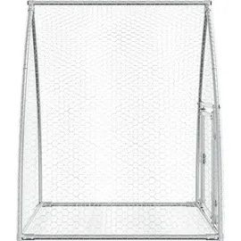 vidaXL Freigehege 100 x 105 x 120 cm silber