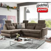 polsterpower Ecksofa - schoko - mit Funktionen - Kombielement links Sofa