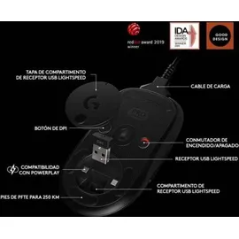 Logitech G Pro Wireless Gaming Maus 910-005273