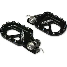 RFX CNC Aluminium Trials Fußstütze Schwarz
