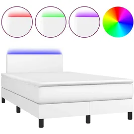 vidaXL Boxspringbett 120 x 200 cm Weiß