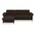 sit&more Ecksofa SIT & MORE "Göteborg", braun (dunkelbraun), B:268cm H:90cm T:176cm, Sofas, Ecksofa, Sitztiefenverstellung und Federkern, wahlweise mit Bettfunktion