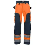 Blåkläder Blaklader 15661811 Hochwertige Arbeitshose Ohne Nageltaschen, orange/marineblau, grootte C52