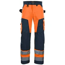 Blåkläder Blaklader 15661811 Hochwertige Arbeitshose Ohne Nageltaschen, orange/marineblau, grootte C52