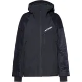 adidas Terrex Damen Techrock Hybrid Primeknit Climaproof Jacke (Größe M, schwarz)