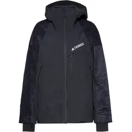 adidas Terrex Damen Techrock Hybrid Primeknit Climaproof Jacke (Größe M, schwarz)