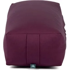 Bodhi Salamba (rechteckig) Yoga-Bolster ECO, Dinkelhülsen Aubergine violett No Size