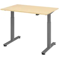 Bümö Schreibtisch Ahorn 120x80 cm, Gestell: Graphit, - Büroschreibtisch