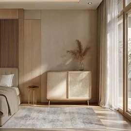 Tectake tectake® Vintage Designer Teppich, verschiedene Größen, pflegeleichter, flauschiger Kurzflor, rutschfeste Unterfläche