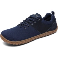 SAGUARO Barfußschuhe Wish I- Herren Damen Knit Barfußschuhe - Breite Zehen Barfussschuhe - Outdoor Flexibel Barfuss Schuhe - Leicht Barfuß Zehenschuhe - Minimalistische Mit Zero-Drop Blau, Gr.38 - 38 EU