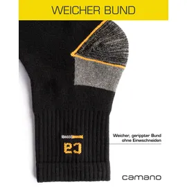 CAMANO Arbeitssocken 9-Paar Schwarz/Gelb 47-49