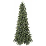 Creativ deco Künstlicher Weihnachtsbaum »Weihnachtsdeko aussen, künstlicher Christbaum, Tannenbaum«, in schlanker Form, grün