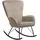Tectake tectake® Schaukelstuhl Schwarz, Beige, Kunststoff, 70x100x93 cm, Wohnzimmer, Sessel, Schaukelstühle