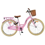 Volare Blossom Kinderfahrrad für Mädchen - 24 Zoll in Rosa mit Zweihandbremsen