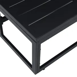 vidaXL Gartenmöbel Schwarz 70 x 70 x 32 cm Metall