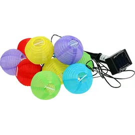 Lumineo LED Lichterkette Lampions 3,5 m Nylon Warmweiß
