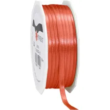 Präsent C.E. Pattberg Satin Living Coral, 50 m Satinband zum Einpacken von Geschenken, 6 mm Breite, Geschenkband zum Dekorieren & Basteln, Dekoband, Anlass