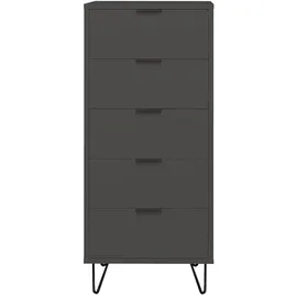 58 aufm Kessel Kommode Erna 51 x 123 x 45 cm Anthrazit