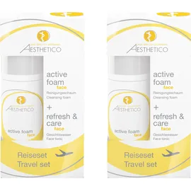 AESTHETICO Reiseset Refresh & Care + Active Foam Reinigungsschaum 100 ml