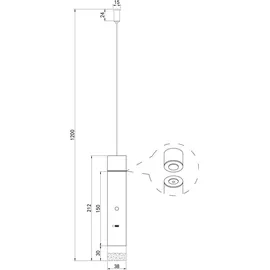 GLOBO Lighting Akku-Pendelleuchte PELO - Weiß