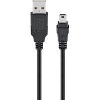 goobay USB 2.0 USB Kabel 1,8 m USB A Mini-USB B Schwarz