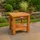 deluke Beistelltisch EMMY quadratisch 45x45x50cm, Holz, Teak Kleiner Tisch Couchtisch für Wohnzimmer