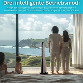 Echos Eco-121 90 cm Turmventilator Weiß
