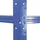shelfplaza Eckregal Metall 200x60x30 cm blau 6 Böden
