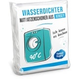 Sweetnight - Matratzenschoner 90x200 cm | Wasserdichte und mikroatmungsaktive Matratzenauflage | Sanft und leise | Waschbar bei 90°C, White