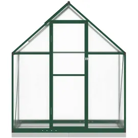 vidaXL Gewächshaus Aluminium Grün 169 cm 58 cm 202 cm 5,0 m2