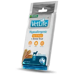 FARMINA Vet Life Dental Treat Hypoallergenic Fish Medium/Maxi 100 g (7 szt) dentale Leckerei für mittelgroße und große Hunde