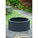 UBBINK Brunnenumrandung DecoWall Wicker 2 0 x 0 cm Schwarz