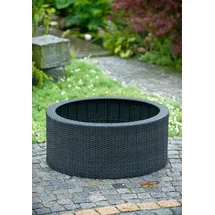 UBBINK Brunnenumrandung DecoWall Wicker 2 0 x 0 cm Schwarz