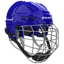 Bauer Re-Akt 55 Eishockey Helm Combo Senior (Blau, Groß)