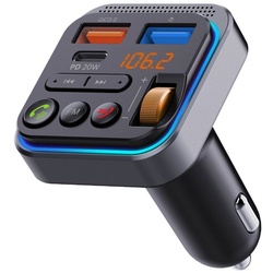COFI 1453 KFZ Bluetooth FM-Transmitter, Autoradio, MP3-Player, AUX-USB-Ladegerät KFZ-Transmitter schwarz