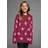 Kidsworld Strickpullover in bordeaux gemustert), | Gr.: 152/158,
