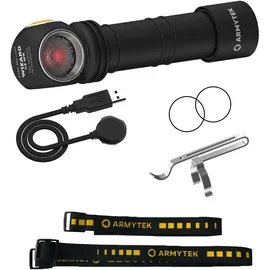 Armytek Wizard C2 WR Magnet White & Red LED Stirnlampe mit Magnethalterung akkubetrieben, 1100lm 3h 65g