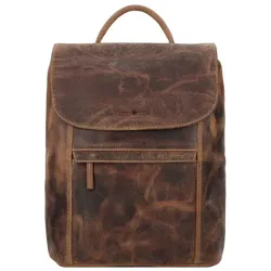 Greenburry Vintage Daypack Leder 40 cm Laptopfach brown