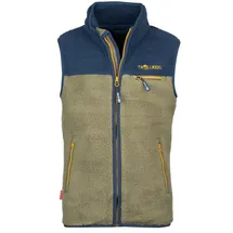 TROLLKIDS Hemsedal Weste Moss/Blau 164
