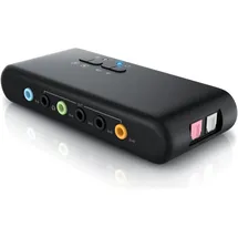 CSL USB Soundkarte für bis zu 8 Lautsprecher, Dynamic 3D Surround, Treiber