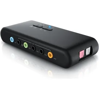 CSL USB Soundkarte für bis zu 8 Lautsprecher, Dynamic 3D Surround, Treiber