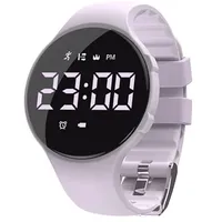 Fitnessuhr (Kein App) Schrittzähler Uhr Digitale Armbanduhr Herren und Damen Digitaluhr Sportuhren mit Messung des Schrittes, Kalorienverbrauchs und der Distanz, Lilac