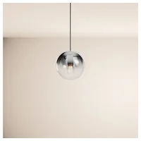 S.luce Pendelleuchte Orb Galerieleuchte 5m Abhängung Schwarz Orb/Farbverlauf Rauch