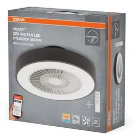 Osram Cylinder 55 cm Deckenventilator Grau